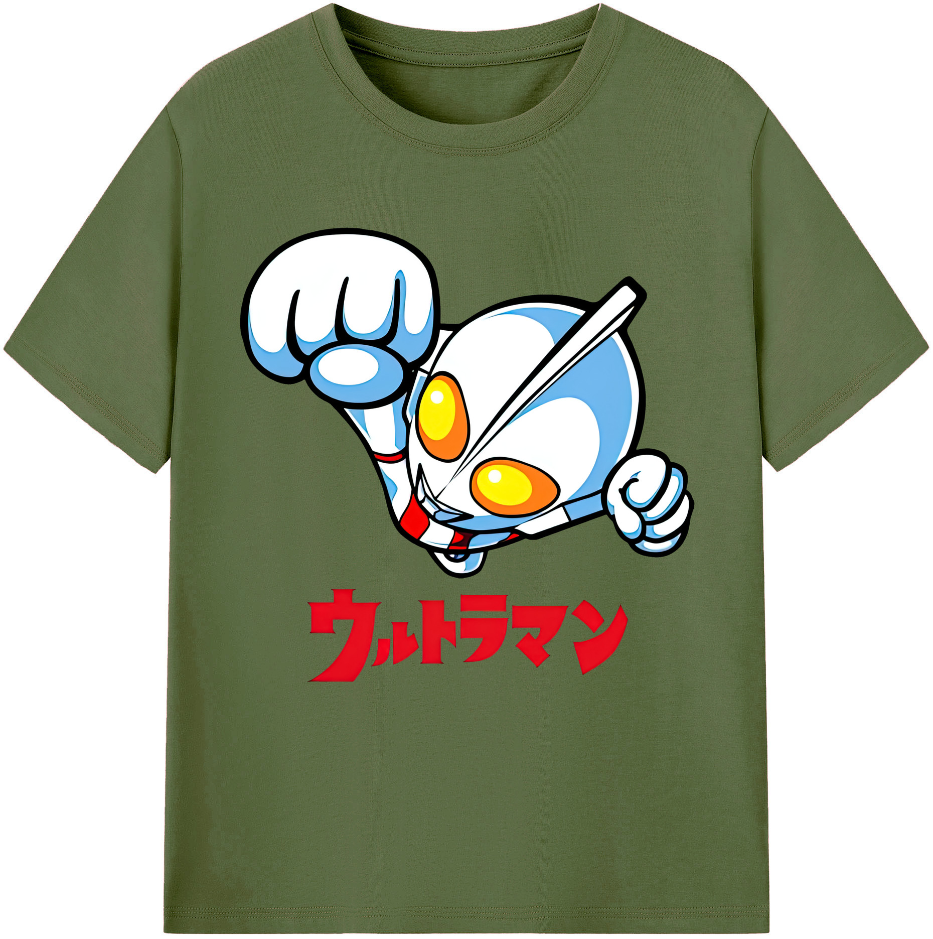 （画像用） ウルトラマン Ultraman 綿100％半袖Tシャツ（フロントプリント）